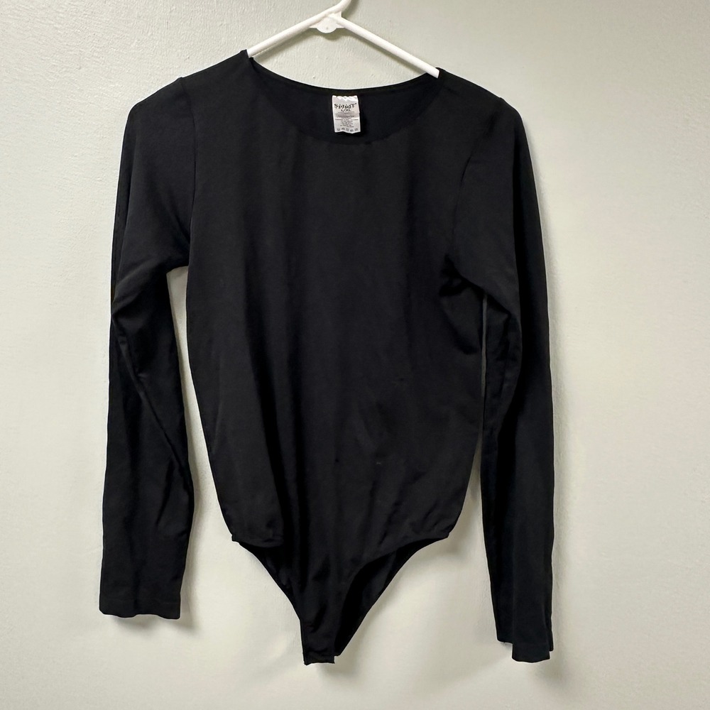 Spirit Halloween Womens‎ Black Long Sleeve Bodysuit Size L/XL 01244151